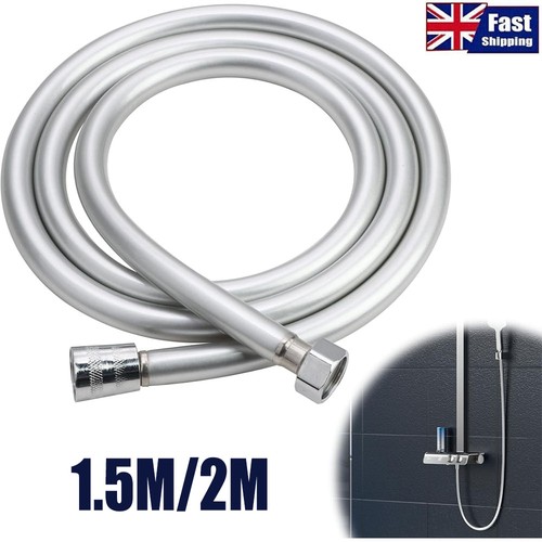 Smooth matt silver shower hose - matt,