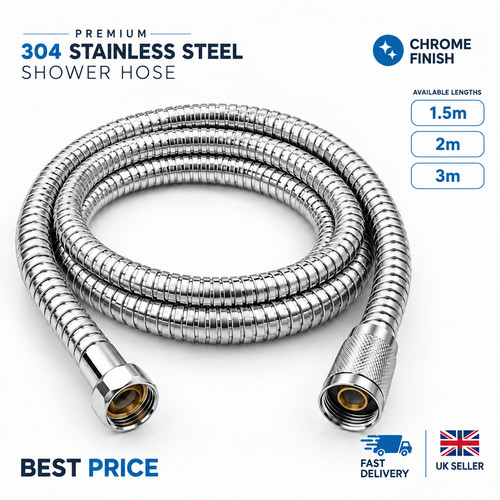 Shower hose 3m 304 - 1.5m,