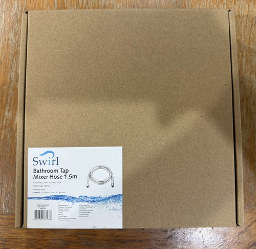 Swirl shower hose black - swirl,