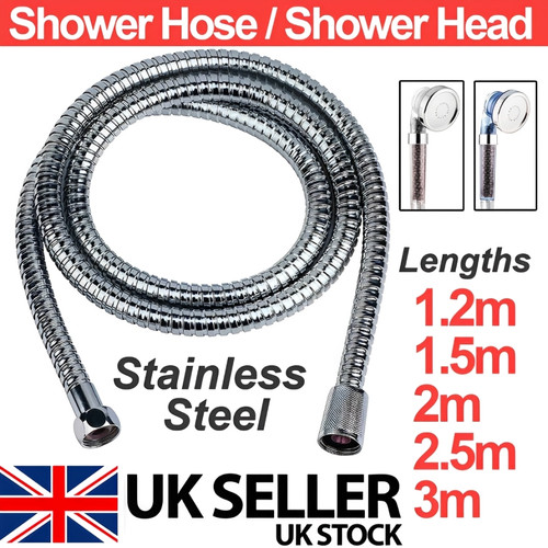 Stainless steel shower - stainless, hose