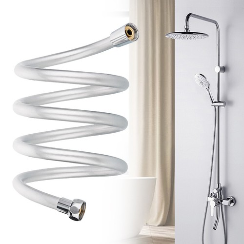 Smooth matt silver shower - 1.5m,