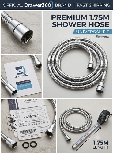 Shower hose drawer 360 - 360, 1.75m