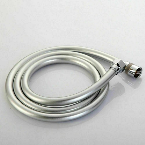 Smooth matt silver shower hose - shower,
